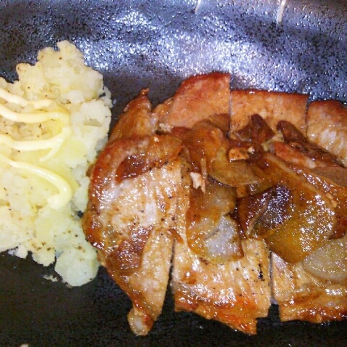 ガッツリ簡単 豚ロースのにんにく醤油焼き レシピ 作り方 By Momonga710 楽天レシピ ガッツリ簡単 豚ロースのにんにく醤油焼き レシピ 作り方 By Momonga710 楽天レシピ